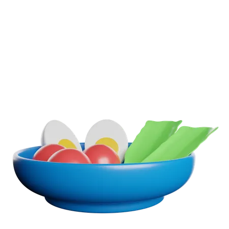 Ensalada  3D Icon