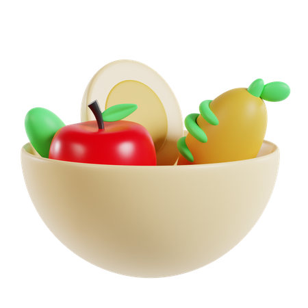 Ensalada  3D Icon