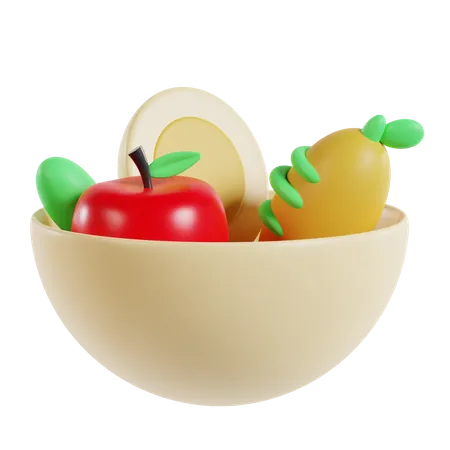 Ensalada  3D Icon