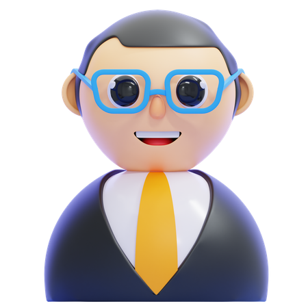 Professeur  3D Icon