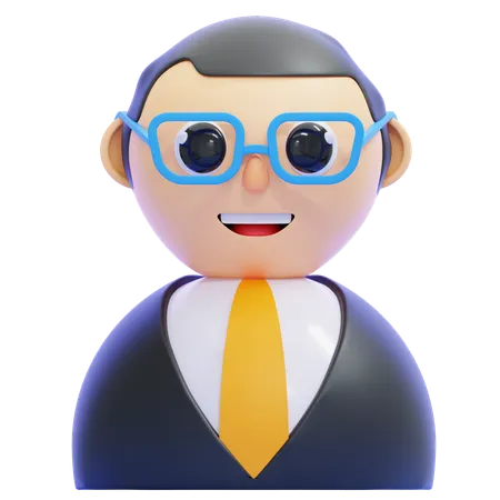 Professeur  3D Icon