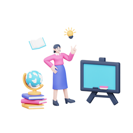 Enseignant, enseignement  3D Icon