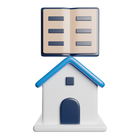 Enseignement à domicile  3D Icon