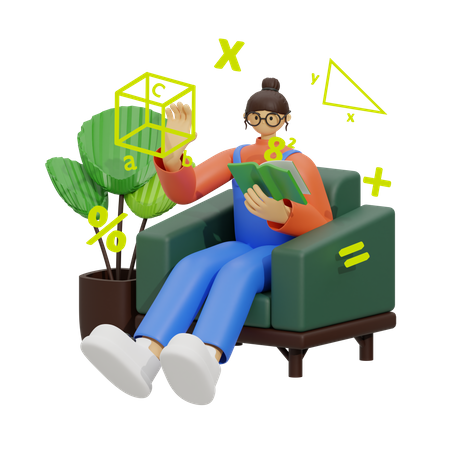 Enseignement des mathématiques  3D Icon