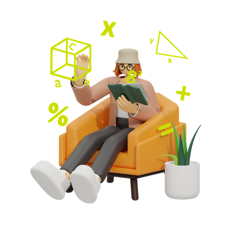 Enseignement des mathématiques  3D Icon