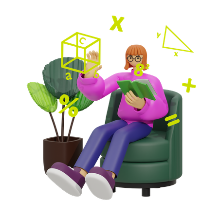 Enseignement des mathématiques  3D Icon