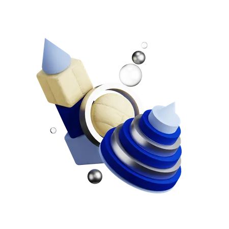 Ensemble d'art de forme  3D Icon