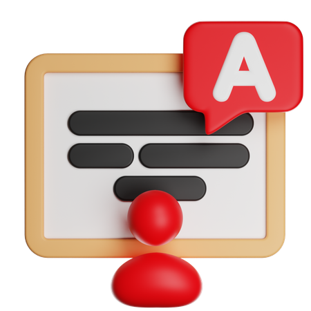Ensinar  3D Icon
