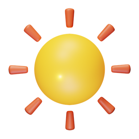 Ensolarado  3D Icon