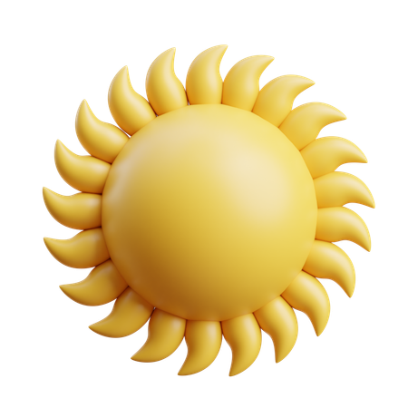 Sol ensolarado  3D Icon