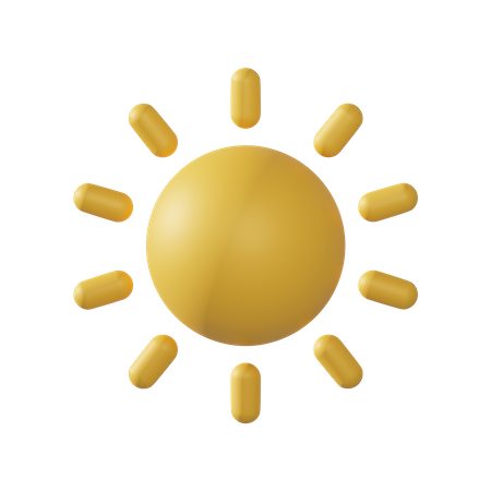 Ensoleillé  3D Icon