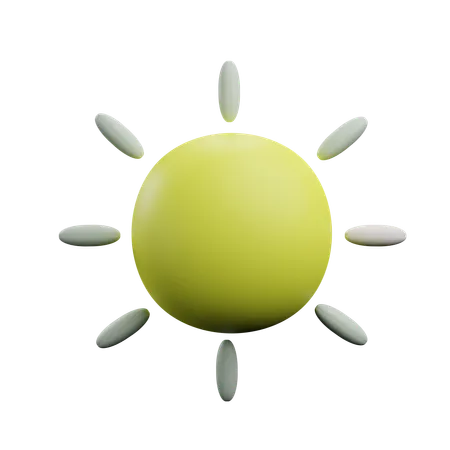 Soleil ensoleillé  3D Icon