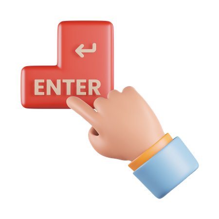 Enter Click  3D Icon