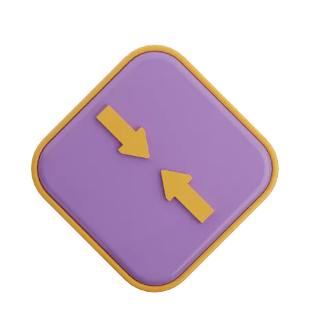 Enter Diagonal Arrow  3D Icon