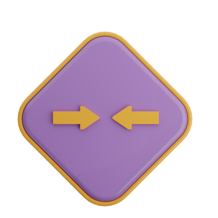 Enter Horizontal Arrow  3D Icon