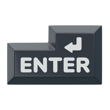 Enter Keyboard Key  3D Icon