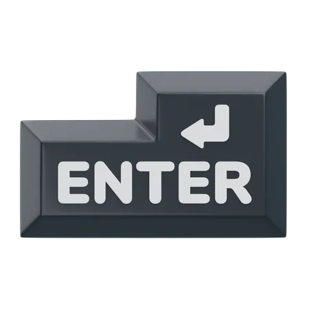 Enter Keyboard Key  3D Icon