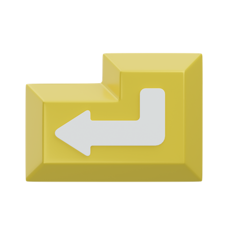 Enter Keyboard Key  3D Icon