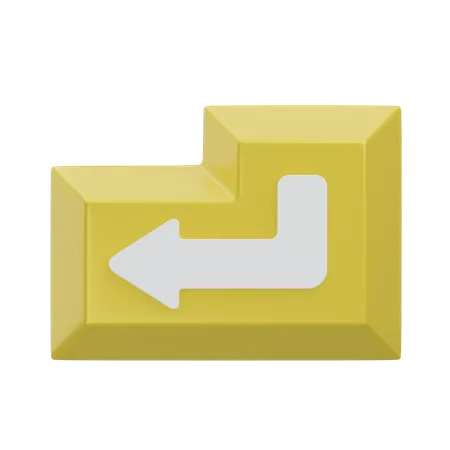 Enter Keyboard Key  3D Icon