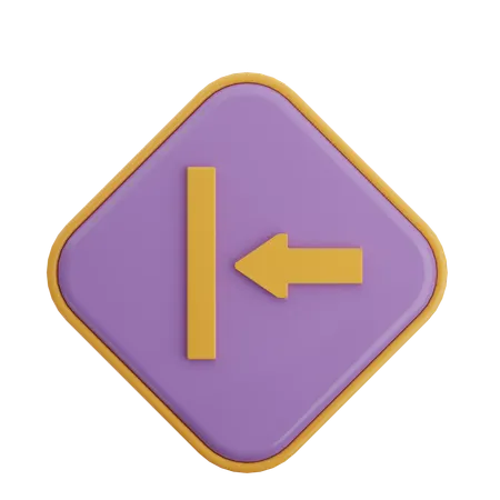 Enter Left Arrow  3D Icon