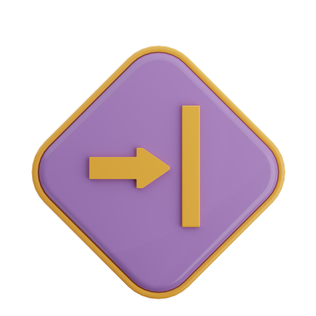 Enter Right Arrow  3D Icon