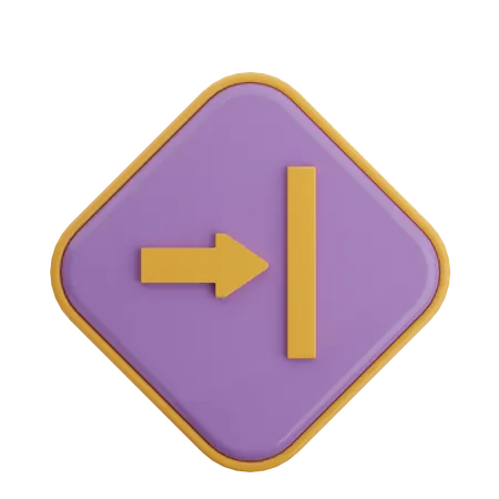 Enter Right Arrow  3D Icon