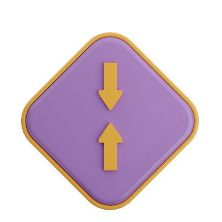 Enter Vertical Arrow  3D Icon