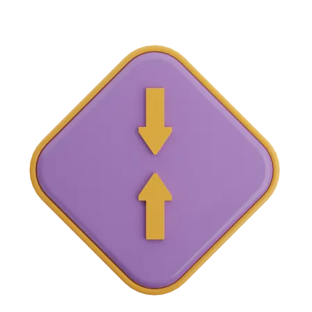 Enter Vertical Arrow  3D Icon