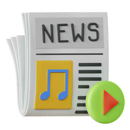 Entertainment News  3D Icon