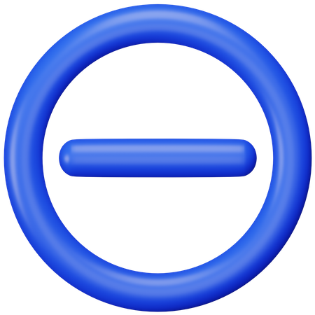 Entfernen  3D Icon