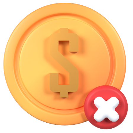 Dollar entfernen  3D Icon