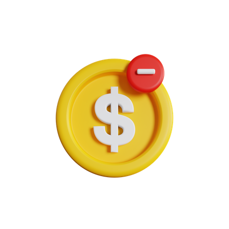 Dollar entfernen  3D Icon