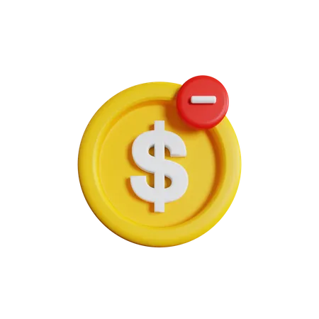 Dollar entfernen  3D Icon