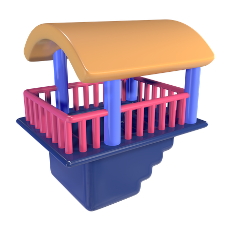 Entrada del metro  3D Icon