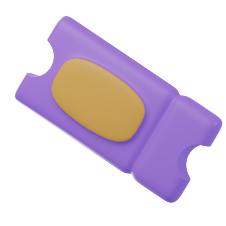 Entrance Ticket  3D Icon