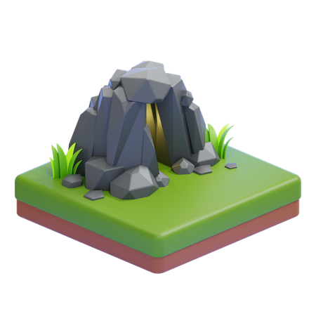 Entrance To The Cave  3D Icon