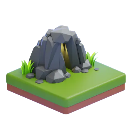 Entrance To The Cave  3D Icon