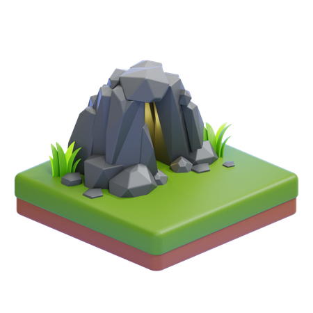 Entrée de la grotte  3D Icon