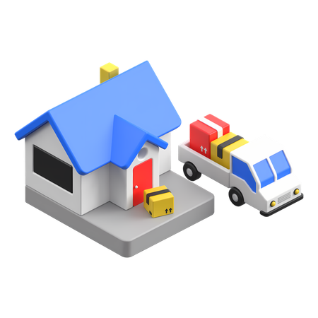 Entrega a domicilio  3D Icon