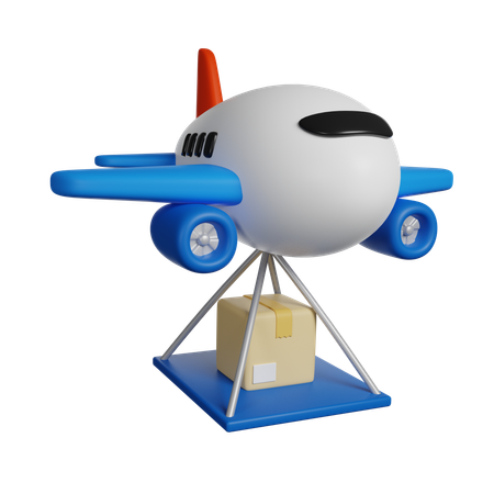 Entrega de avião  3D Icon