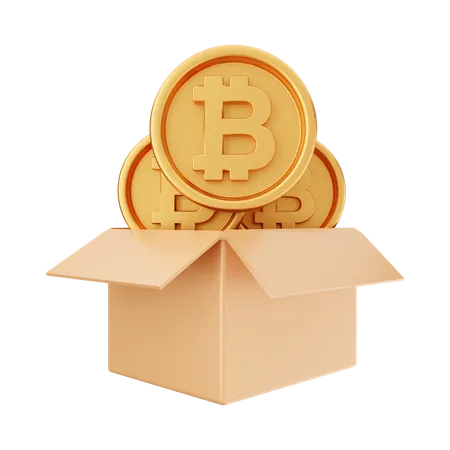 Entrega de bitcoins  3D Icon