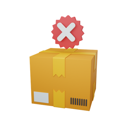 Entrega cancelada  3D Icon
