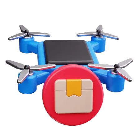 Entrega con drones  3D Icon