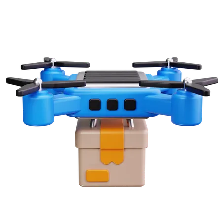 Entrega con drones  3D Icon