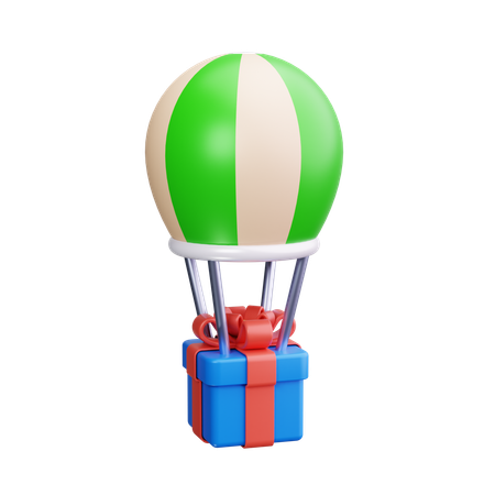 Entrega de balão de ar  3D Icon