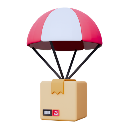 Entrega de balão de ar  3D Icon