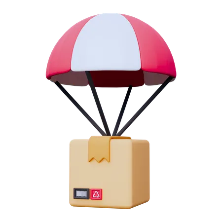 Entrega de balão de ar  3D Icon