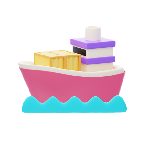 Entrega del barco  3D Icon