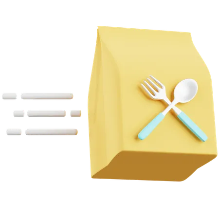 Entrega de comida  3D Icon