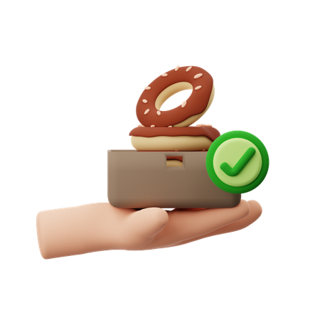 Entrega de donuts  3D Icon